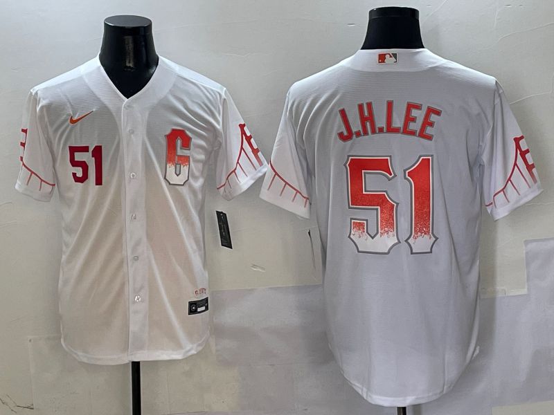 Men San Francisco Giants #51 J.H.Lee White Game Nike 2025 MLB Jersey style 3->san francisco giants->MLB Jersey